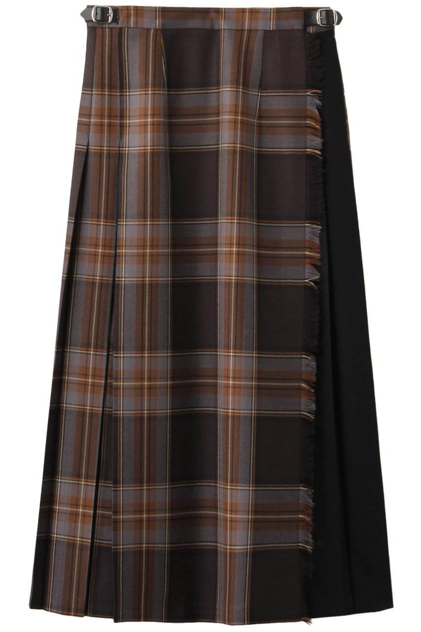 【アルアバイル/allureville】の【O NEIL OF DUBLIN】 KILT スカート インテリア・キッズ・メンズ・レディースファッション・服の通販 founy(ファニー) 　ファッション　Fashion　レディースファッション　WOMEN　スカート　Skirt　ロングスカート　Long Skirt　A/W・秋冬　Aw・Autumn/Winter・Fw・Fall-Winter　チェック　Check　フラット　Flat　フロント　Front　プリーツ　Pleats　ロング　Long　定番　Standard　無地　Plain Color　ブラウン|ID: prp329100000027163 ipo3291000000021985118