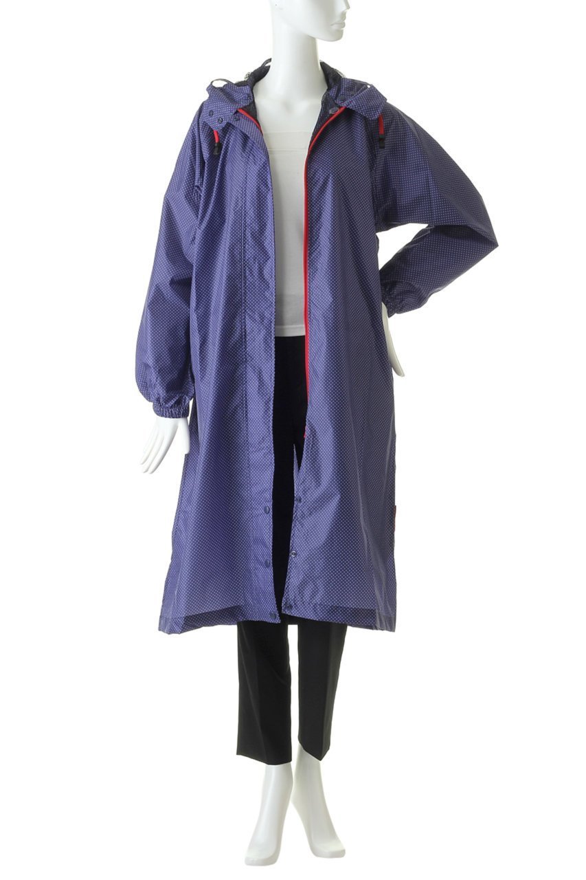 【ムーンバット/MOONBAT】のサイクルレインコート ドット 人気、トレンドファッション・服の通販 founy(ファニー) 　ファッション　Fashion　レディースファッション　Fashion for Women　アウター　Coat / Outerwear Collection　コート・ロングコート・ピーコート　Long Coats, Peacoats & More　ジップ　Zip, Zipper　ドット　Polka Dot, Dot Pattern　フェミニン　Feminine, Girly　フロント　Front, Front Design　other-8|ID: prp329100000032715 ipo3291000000036562011