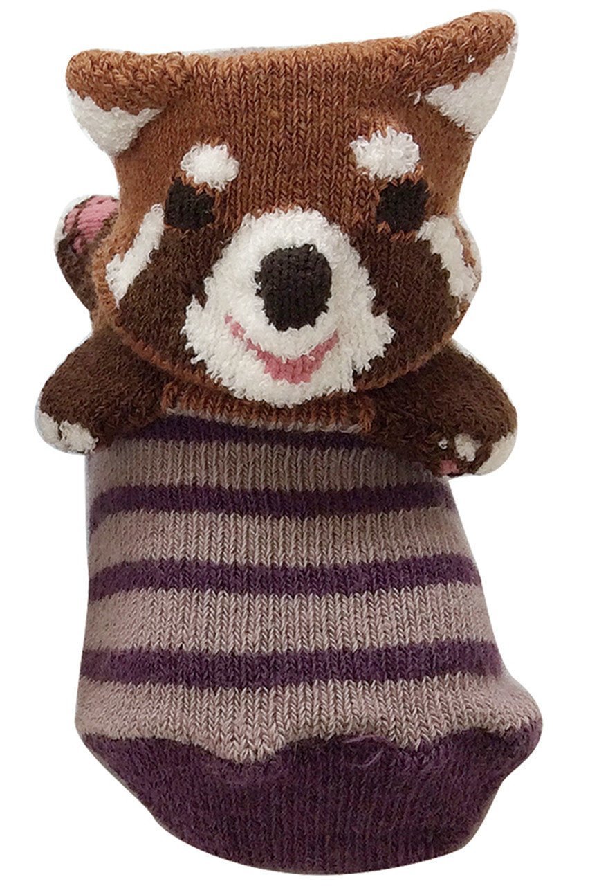 【ポプキンズ/POMPKINS / KIDS】の【BABY】【POP UP SOX】レッサーパンダ インテリア・キッズ・メンズ・レディースファッション・服の通販 founy(ファニー) ファッション Fashion キッズファッション Fashion for Kids おすすめ Recommended / Our Picks ソックス Socks, Hosiery ベビー Baby, Babywear 定番 Standard, Basic Item 日本製 Made In Japan パープル|ID: prp329100000032937 ipo3291000000036192246