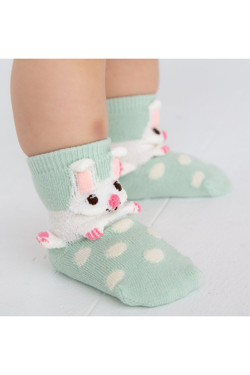 【ポプキンズ/POMPKINS / KIDS】の【Baby】【POP UP SOX】うさぎ 人気、トレンドファッション・服の通販 founy(ファニー) 　ファッション　Fashion　キッズファッション　Fashion for Kids　ギフト プレゼント　Gift / Present　ソックス　Socks, Hosiery　ドット　Polka Dot, Dot Pattern　再入荷　Restock / Back in Stock　定番　Standard, Basic Item　日本製　Made In Japan　other-3|ID: prp329100000032948 ipo3291000000032716336