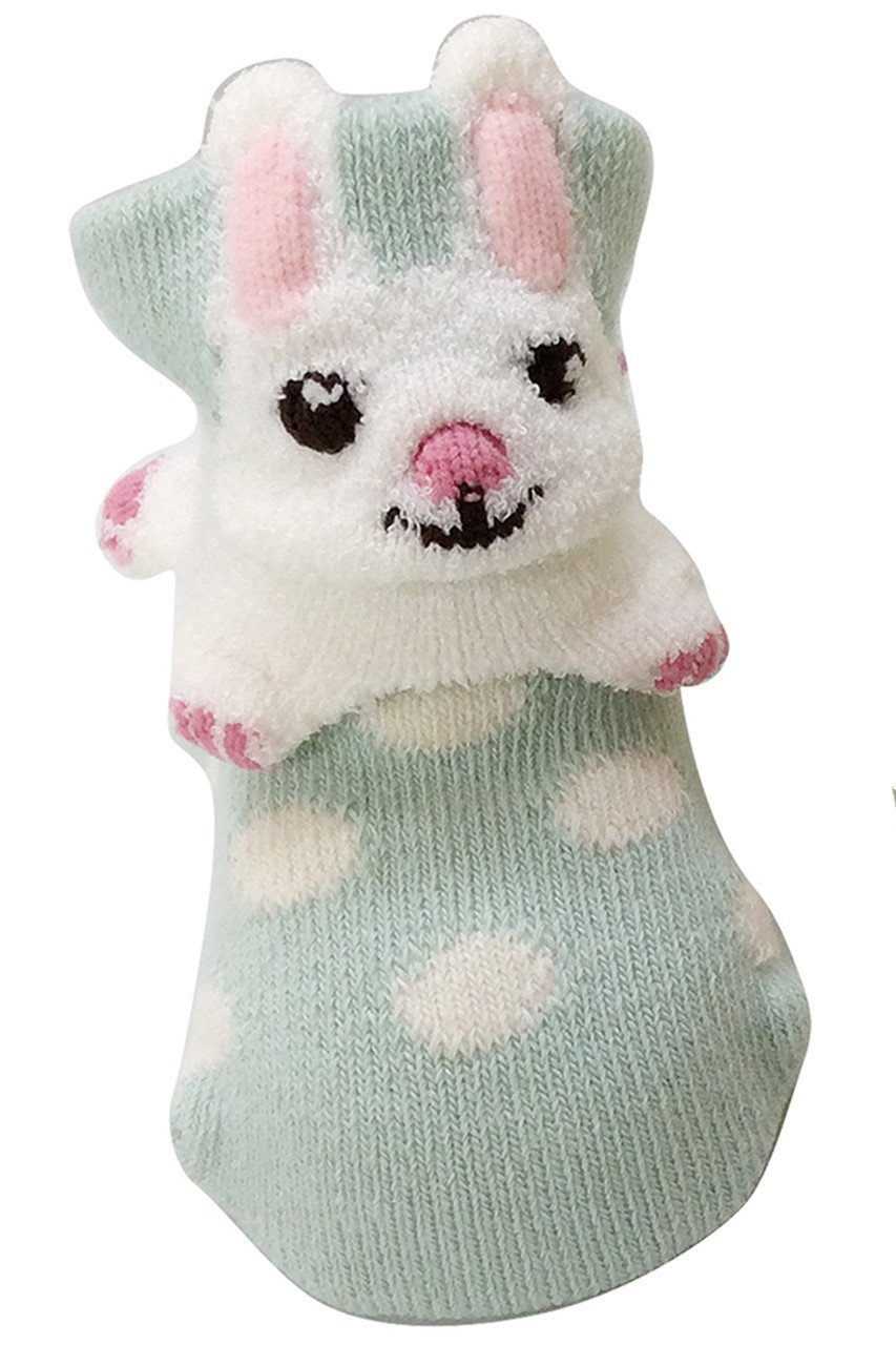 【ポプキンズ/POMPKINS / KIDS】の【BABY】【POP UP SOX】うさぎ インテリア・キッズ・メンズ・レディースファッション・服の通販 founy(ファニー) 　ファッション　Fashion　キッズファッション　Fashion for Kids　ソックス　Socks, Hosiery　ドット　Polka Dot, Dot Pattern　ベビー　Baby, Babywear　定番　Standard, Basic Item　日本製　Made In Japan　ミントグリーン|ID: prp329100000032948 ipo3291000000036247071