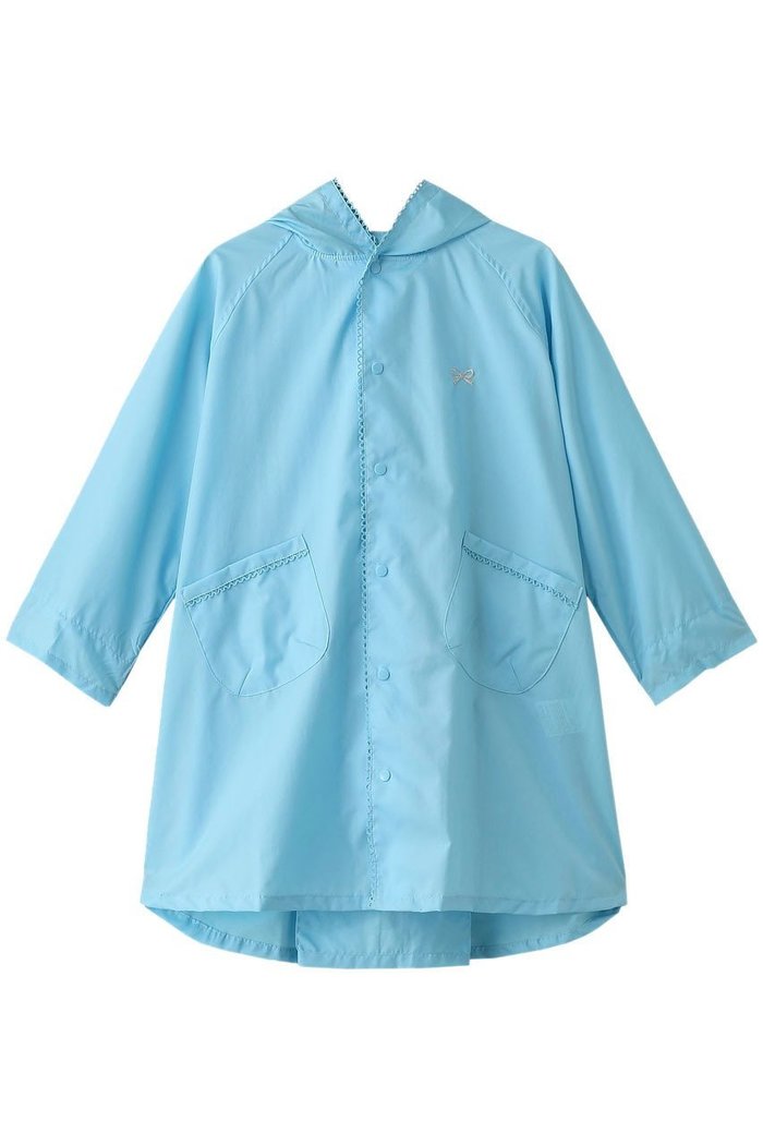 【ポプキンズ/POMPKINS / KIDS】の【KIDS】リボン刺繍レインコート インテリア・キッズ・メンズ・レディースファッション・服の通販 founy(ファニー) https://founy.com/ ファッション Fashion キッズファッション Fashion for Kids アウター Coat Outerwear /Kids おすすめ Recommended / Our Picks シンプル Simple, Minimal リボン Ribbon, Bow ワンポイント One Point, Statement Accent 傘 Umbrella, Parasol 定番 Standard, Basic Item 巾着 Drawstring Bag, Kinchaku |ID: prp329100000032950 ipo3291000000036192187