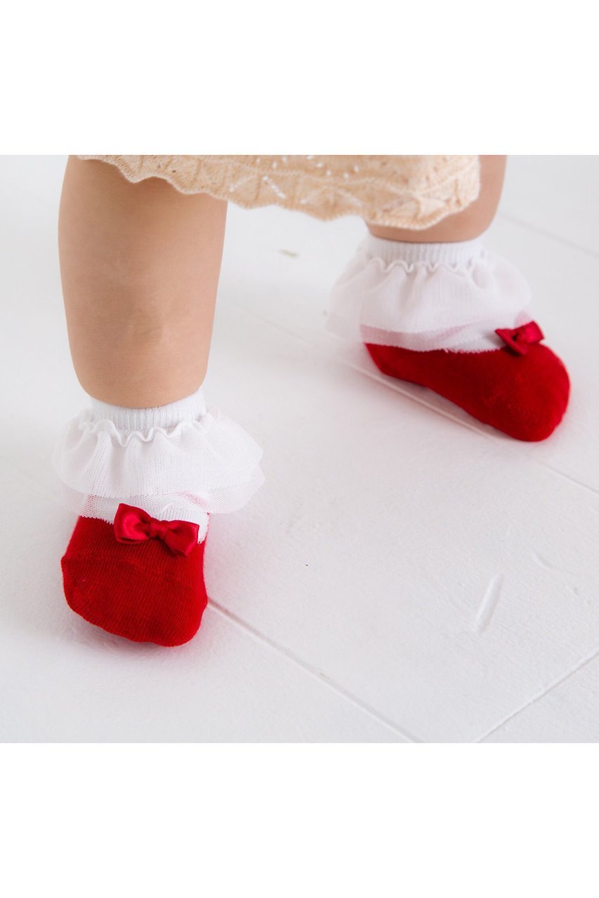 【ポプキンズ/POMPKINS / KIDS】の【Baby】【POP UP SOX】チュールフリルバレエソックス 人気、トレンドファッション・服の通販 founy(ファニー) 　ファッション　Fashion　キッズファッション　KIDS　おすすめ　Recommend　ギフト プレゼント　Gift Present　ソックス　Socks　チュール　Tulle　フォーマル　Formal　フリル　Frills　ベビー　Baby　エレガント 上品　Elegant　定番　Standard　日本製　Made In Japan　結婚式　Wedding Ceremony　other-4|ID: prp329100000032958 ipo3291000000031436922