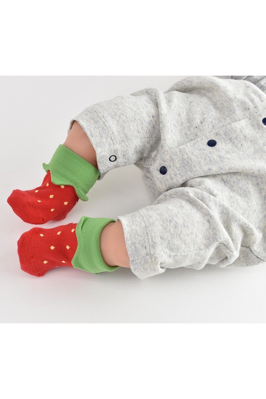 【ポプキンズ/POMPKINS / KIDS】の【BABY】【POP UP SOX】いちご 人気、トレンドファッション・服の通販 founy(ファニー) 　ファッション　Fashion　キッズファッション　Fashion for Kids　ギフト プレゼント　Gift / Present　ソックス　Socks, Hosiery　ベビー　Baby, Babywear　モチーフ　Motif, Design Theme　定番　Standard, Basic Item　日本製　Made In Japan　other-3|ID: prp329100000032969 ipo3291000000036247063
