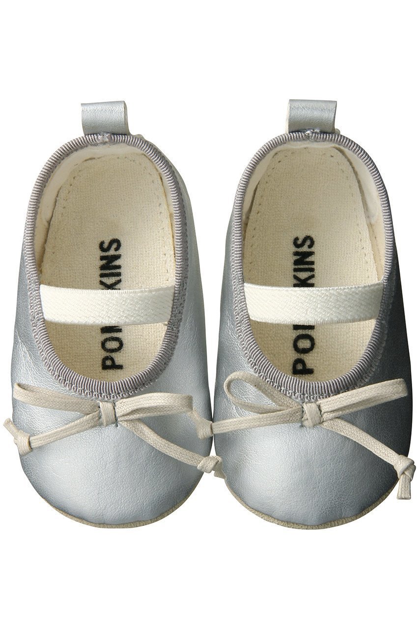 【ポプキンズ/POMPKINS / KIDS】の【Baby】バレエシューズ インテリア・キッズ・メンズ・レディースファッション・服の通販 founy(ファニー) 　ファッション　Fashion　キッズファッション　Fashion for Kids　ギフト プレゼント　Gift / Present　シューズ　Shoes, Footwear　バレエ　Ballet, Ballet Style　フォーマル　Formal, Dressy　ベビー　Baby, Babywear　ベロア　Velour, Soft Velvet　定番　Standard, Basic Item　結婚式　Wedding　シルバー|ID: prp329100000032995 ipo3291000000032836511