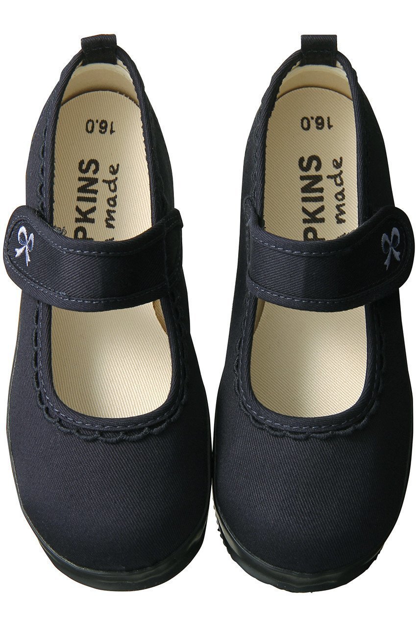 【ポプキンズ/POMPKINS / KIDS】の【KIDS】リボン刺繍ベルトスニーカー ネイビー 21 インテリア・キッズ・メンズ・レディースファッション・服の通販 founy(ファニー) 　ファッション　Fashion　キッズファッション　Fashion for Kids　シューズ　Shoes, Footwear　スニーカー　Sneakers, Trainers　リボン　Ribbon, Bow　ワンポイント　One Point, Statement Accent　入学式　Entrance Ceremony　定番　Standard, Basic Item　ネイビー|ID: prp329100000033000 ipo3291000000036246581