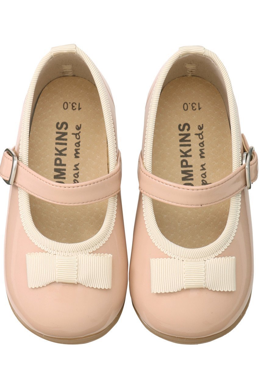 【ポプキンズ/POMPKINS / KIDS】の【BABY】エナメルバレエシューズ インテリア・キッズ・メンズ・レディースファッション・服の通販 founy(ファニー) 　ファッション　Fashion　キッズファッション　Fashion for Kids　エナメル　Patent Leather　ギフト プレゼント　Gift / Present　シューズ　Shoes, Footwear　バレエ　Ballet, Ballet Style　フォーマル　Formal, Dressy　ベビー　Baby, Babywear　エレガント 上品　Elegant　入学式　Entrance Ceremony　定番　Standard, Basic Item　結婚式　Wedding　ピンク|ID: prp329100000033006 ipo3291000000036191353