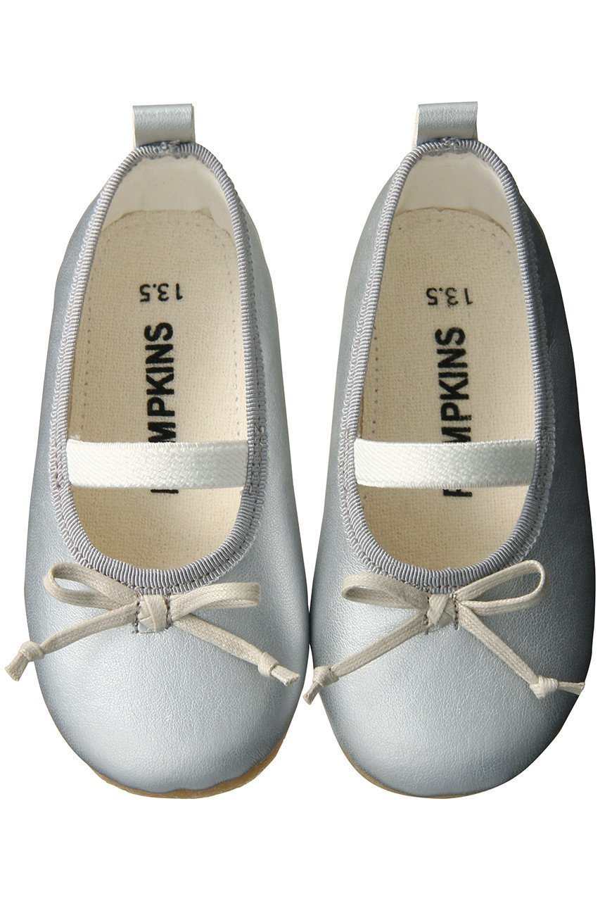 【ポプキンズ/POMPKINS / KIDS】の【BABY】バレエシューズ インテリア・キッズ・メンズ・レディースファッション・服の通販 founy(ファニー) 　ファッション　Fashion　キッズファッション　Fashion for Kids　おすすめ　Recommended / Our Picks　シューズ　Shoes, Footwear　バレエ　Ballet, Ballet Style　フォーマル　Formal, Dressy　ベビー　Baby, Babywear　定番　Standard, Basic Item　結婚式　Wedding　シルバー|ID: prp329100000033010 ipo3291000000036246634