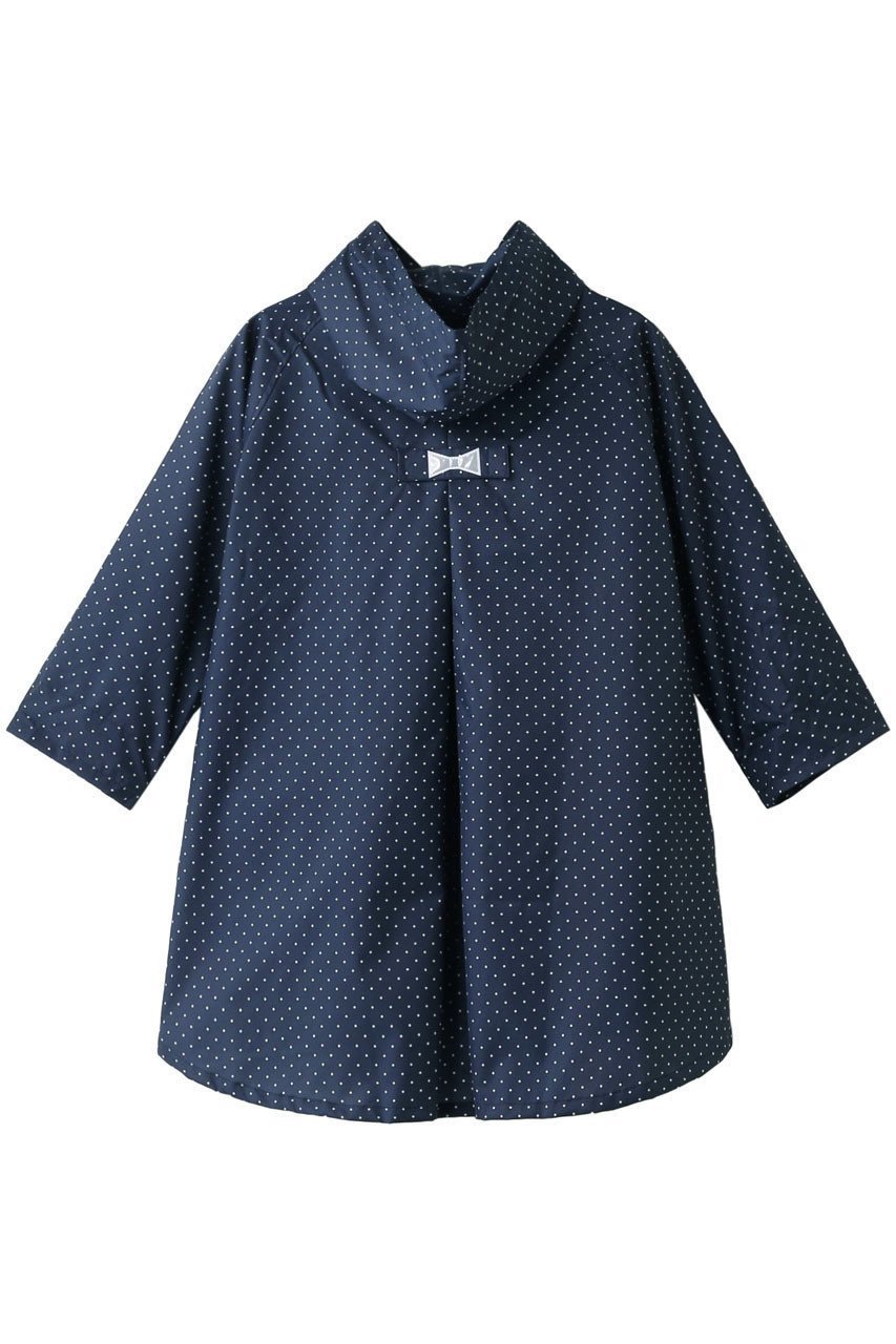 【ポプキンズ/POMPKINS / KIDS】の【KIDS】ドット柄レインコート 人気、トレンドファッション・服の通販 founy(ファニー) 　ファッション　Fashion　キッズファッション　KIDS　アウター　Coat Outerwear /Kids　おすすめ　Recommend　ドット　Dot　ポケット　Pocket　リボン　Ribbon　定番　Standard　巾着　Purse　other-3|ID: prp329100000033034 ipo3291000000031436056