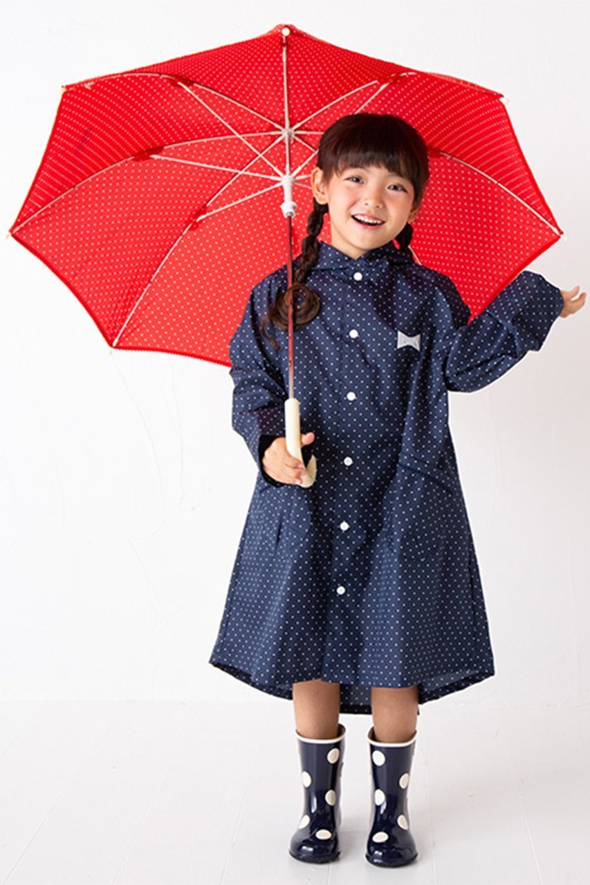 【ポプキンズ/POMPKINS / KIDS】の【KIDS】ドット柄レインコート 人気、トレンドファッション・服の通販 founy(ファニー) 　ファッション　Fashion　キッズファッション　KIDS　アウター　Coat Outerwear /Kids　おすすめ　Recommend　ドット　Dot　ポケット　Pocket　リボン　Ribbon　定番　Standard　巾着　Purse　other-5|ID: prp329100000033034 ipo3291000000031436061
