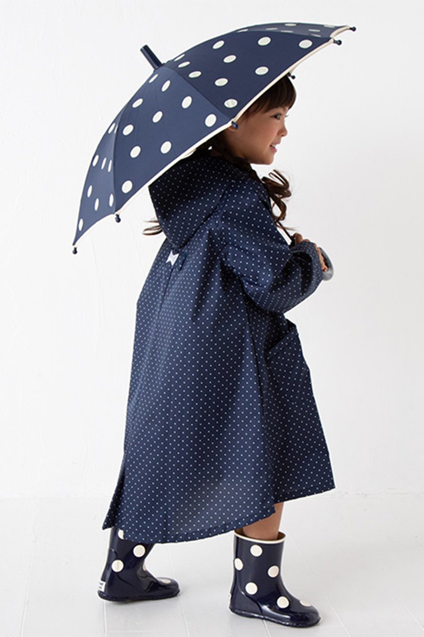 【ポプキンズ/POMPKINS / KIDS】の【KIDS】ドット柄レインコート ネイビー 150 人気、トレンドファッション・服の通販 founy(ファニー) ファッション Fashion キッズファッション Fashion for Kids アウター Coat Outerwear /Kids おすすめ Recommended / Our Picks ドット Polka Dot, Dot Pattern ポケット Pocket, Pocket Detail リボン Ribbon, Bow 定番 Standard, Basic Item 巾着 Drawstring Bag, Kinchaku other-4|ID: prp329100000033034 ipo3291000000036237110