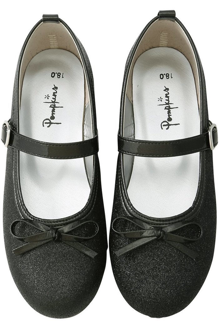 【ポプキンズ/POMPKINS / KIDS】の【KIDS】グリッターバレエシューズ インテリア・キッズ・メンズ・レディースファッション・服の通販 founy(ファニー) https://founy.com/ ファッション Fashion キッズファッション Fashion for Kids シューズ Shoes, Footwear バレエ Ballet, Ballet Style リボン Ribbon, Bow 定番 Standard, Basic Item 結婚式 Wedding |ID: prp329100000033751 ipo3291000000036190956