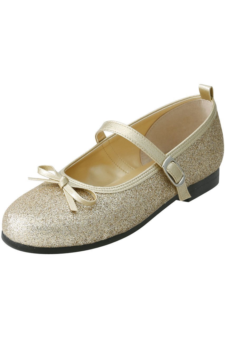 【ポプキンズ/POMPKINS / KIDS】の【KIDS】グリッターバレエシューズ 人気、トレンドファッション・服の通販 founy(ファニー) 　ファッション　Fashion　キッズファッション　Fashion for Kids　シューズ　Shoes, Footwear　バレエ　Ballet, Ballet Style　リボン　Ribbon, Bow　定番　Standard, Basic Item　結婚式　Wedding　other-4|ID: prp329100000033751 ipo3291000000036190962
