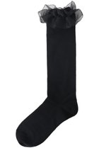 【ポプキンズ/POMPKINS / KIDS】の【KIDS】オーガンジーレースハイソックス ブラック LL(23-24cm) 人気、トレンドファッション・服の通販 founy(ファニー) ファッション Fashion キッズファッション Fashion for Kids オーガンジー Organza Fabric ソックス Socks, Hosiery フェミニン Feminine, Girly ベーシック Basic, Essential レース Lace, Lace Fabric 定番 Standard, Basic Item thumbnail ブラック|ID: prp329100000033861 ipo3291000000036236894