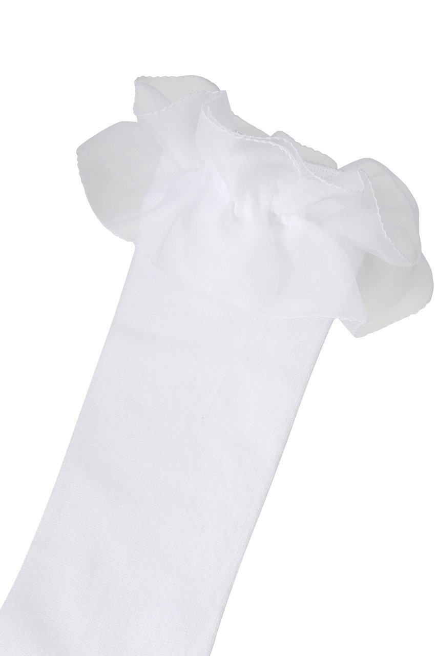 【ポプキンズ/POMPKINS / KIDS】の【KIDS】オーガンジーレースハイソックス ブラック LL(23-24cm) 人気、トレンドファッション・服の通販 founy(ファニー) ファッション Fashion キッズファッション Fashion for Kids オーガンジー Organza Fabric ソックス Socks, Hosiery フェミニン Feminine, Girly ベーシック Basic, Essential レース Lace, Lace Fabric 定番 Standard, Basic Item other-2|ID: prp329100000033861 ipo3291000000036236895