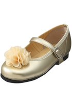 【ポプキンズ/POMPKINS / KIDS】の【KIDS】シフォン花つきシューズ ゴールド|ID: prp329100000033892 ipo3291000000036246571