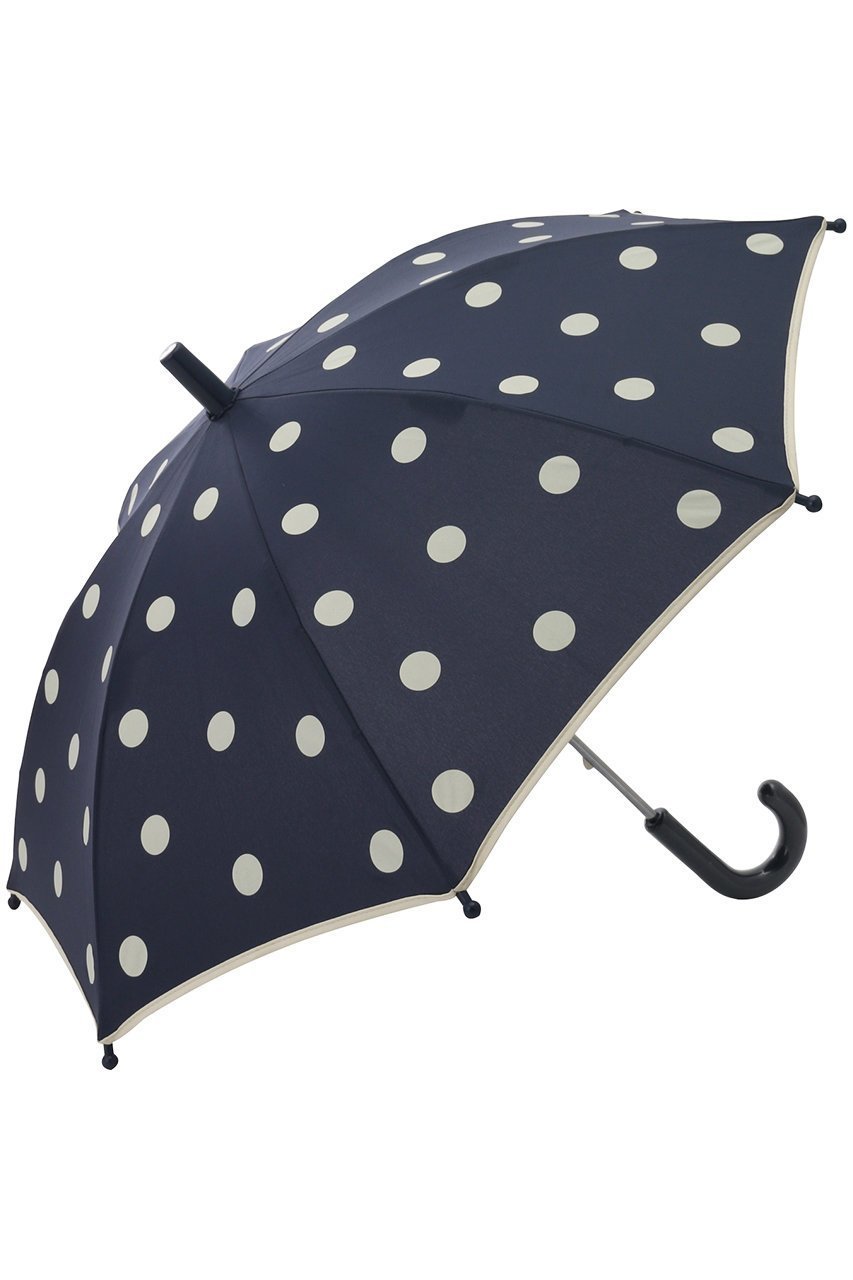 【ポプキンズ/POMPKINS / KIDS】の【KIDS】ドット傘 インテリア・キッズ・メンズ・レディースファッション・服の通販 founy(ファニー) 　ファッション　Fashion　キッズファッション　Fashion for Kids　グラス　Glass, Eyewear　ドット　Polka Dot, Dot Pattern　エレガント 上品　Elegant　傘　Umbrella, Parasol　定番　Standard, Basic Item　ネイビー|ID: prp329100000033921 ipo3291000000036237050
