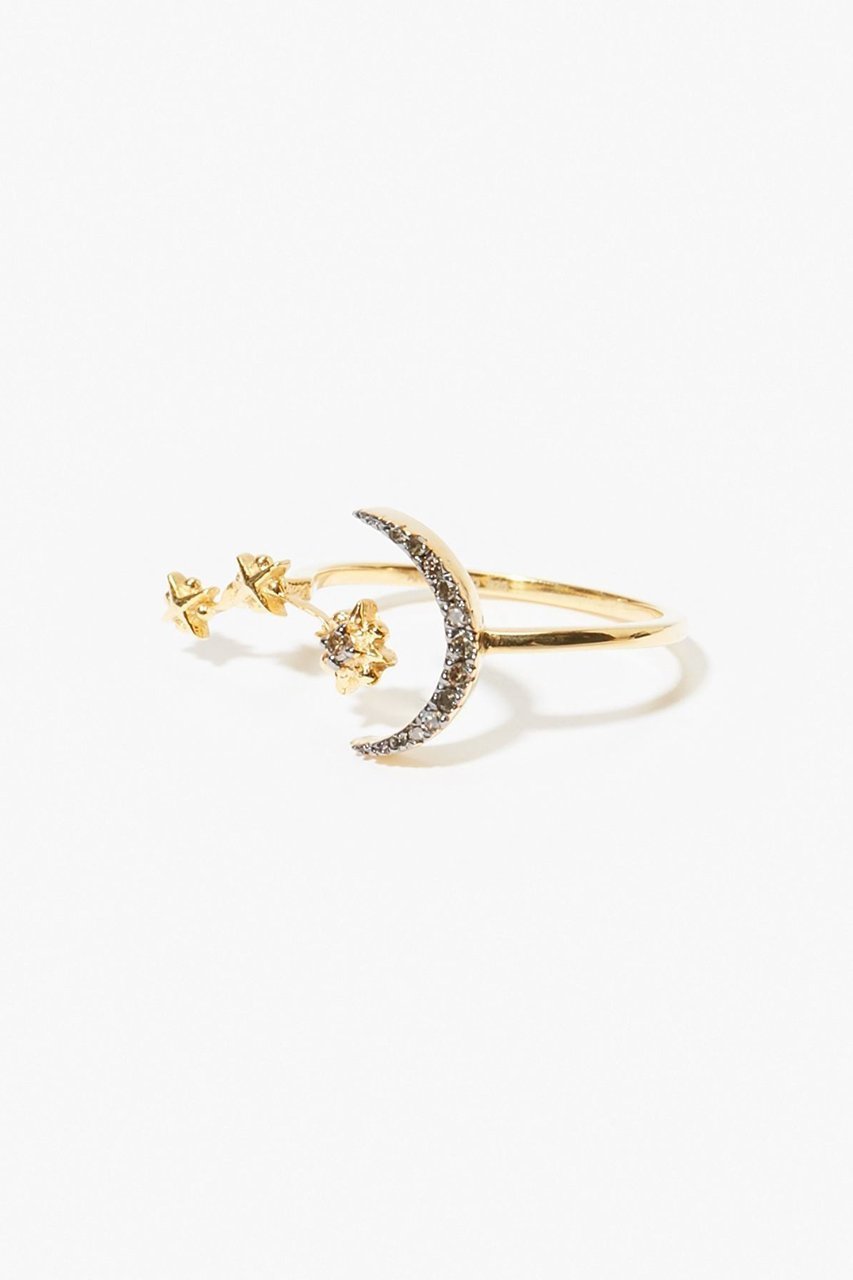 【アルティーダ ウード/ARTIDA OUD】の[glimmer] ニュームーン スター オープン リング 人気、トレンドファッション・服の通販 founy(ファニー) 　ファッション　Fashion　レディースファッション　Fashion for Women　ジュエリー　Jewelry　クリスマス X'mas　Christmas / X'mas　コレクション　Collection, Seasonal Line　ダイヤモンド　Diamond, Brilliant Cut　モチーフ　Motif, Design Theme　人気　Popular, Best Seller　other-4|ID: prp329100000035523 ipo3291000000031422278