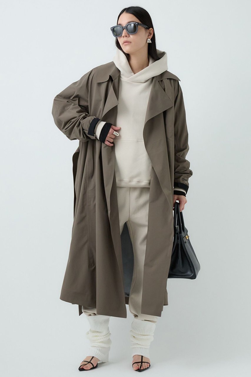 【カオス/Chaos】のシェルSPECアウターコート インテリア・キッズ・メンズ・レディースファッション・服の通販 founy(ファニー) 　ファッション　Fashion　レディースファッション　Fashion for Women　アウター　Coat / Outerwear Collection　コート・ロングコート・ピーコート　Long Coats, Peacoats & More　ドレス　Dress, One-Piece　ビッグ　Big, Oversized　ロング　Long, Long-Length　新作・新入荷　New Arrivals / New In　モカ|ID: prp329100000036192 ipo3291000000032946882