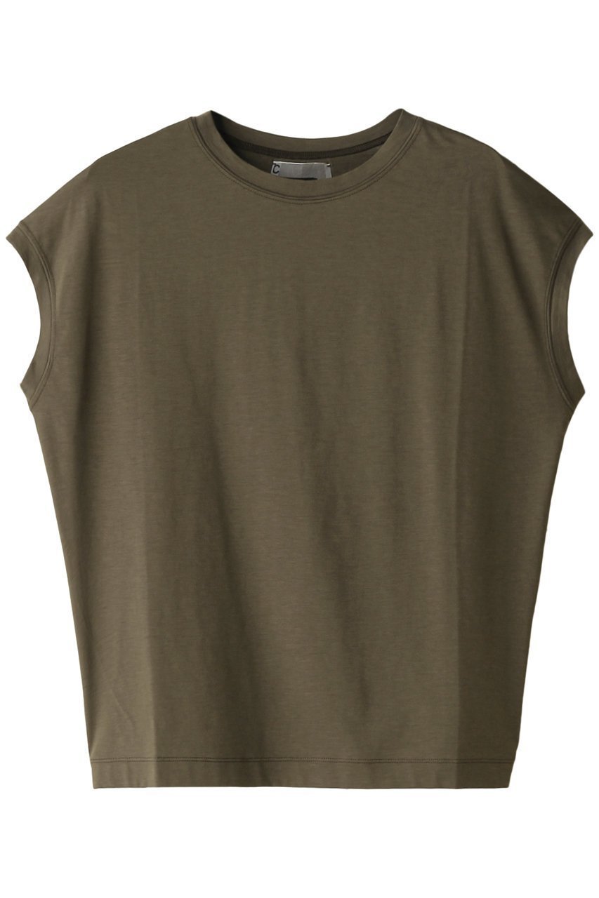 【カオス/Chaos】のCRアームレットTシャツ インテリア・キッズ・メンズ・レディースファッション・服の通販 founy(ファニー) 　ファッション　Fashion　レディースファッション　Fashion for Women　トップス・カットソー　Cut & Sew Tops　シャツ・ブラウス・オフィスカジュアル　Elegant Blouses & Button-Ups　ロングTシャツ・Tシャツ　Longline T-Shirts & Tees　カットソー・ベーシックTシャツ　Cut-and-Sewn Tops / Stretch Tees & Basics　ショート　Short, Short Length　スリーブ　Sleeve, Long Sleeve / Short Sleeve　定番　Standard, Basic Item　オリーブ|ID: prp329100000037005 ipo3291000000036650020