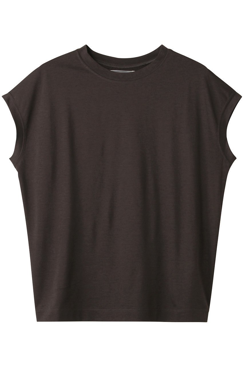 【カオス/Chaos】のCRアームレットTシャツ インテリア・キッズ・メンズ・レディースファッション・服の通販 founy(ファニー) 　ファッション　Fashion　レディースファッション　Fashion for Women　トップス・カットソー　Cut & Sew Tops　シャツ・ブラウス・オフィスカジュアル　Elegant Blouses & Button-Ups　ロングTシャツ・Tシャツ　Longline T-Shirts & Tees　カットソー・ベーシックTシャツ　Cut-and-Sewn Tops / Stretch Tees & Basics　ショート　Short, Short Length　スリーブ　Sleeve, Long Sleeve / Short Sleeve　定番　Standard, Basic Item　ブラウン2|ID: prp329100000037005 ipo3291000000036650024