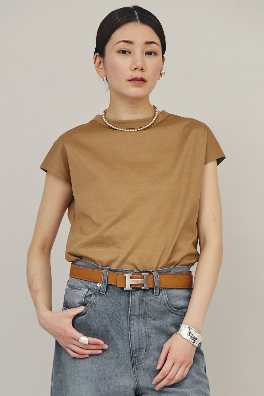 【カレンソロジー/Curensology】のノースリーブプルオーバー インテリア・キッズ・メンズ・レディースファッション・服の通販 founy(ファニー) 　ファッション　Fashion　レディースファッション　Fashion for Women　トップス・カットソー　Cut & Sew Tops　キャミソール&ノースリーブ　Camisoles & Sleeveless Tops　シャツ・ブラウス・オフィスカジュアル　Elegant Blouses & Button-Ups　ロングTシャツ・Tシャツ　Longline T-Shirts & Tees　カジュアルプルオーバー・ニットトップス　Pullovers & Knit Tops / Casual Pullovers　カットソー・ベーシックTシャツ　Cut-and-Sewn Tops / Stretch Tees & Basics　ショート　Short, Short Length　シンプル　Simple, Minimal　スリーブ　Sleeve, Long Sleeve / Short Sleeve　ドロップ　Drop Shoulder, Dropped Style　ノースリーブ　Sleeveless, No-Sleeve　再入荷　Restock / Back in Stock　定番　Standard, Basic Item　ベージュ|ID: prp329100000037057 ipo3291000000032835639