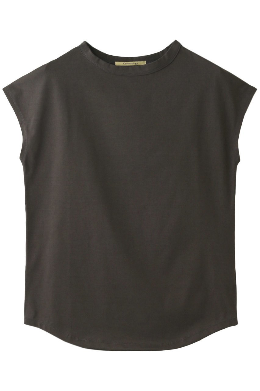 【カレンソロジー/Curensology】のノースリーブプルオーバー インテリア・キッズ・メンズ・レディースファッション・服の通販 founy(ファニー) 　ファッション　Fashion　レディースファッション　Fashion for Women　トップス・カットソー　Cut & Sew Tops　キャミソール&ノースリーブ　Camisoles & Sleeveless Tops　シャツ・ブラウス・オフィスカジュアル　Elegant Blouses & Button-Ups　ロングTシャツ・Tシャツ　Longline T-Shirts & Tees　カジュアルプルオーバー・ニットトップス　Pullovers & Knit Tops / Casual Pullovers　カットソー・ベーシックTシャツ　Cut-and-Sewn Tops / Stretch Tees & Basics　ショート　Short, Short Length　シンプル　Simple, Minimal　スリーブ　Sleeve, Long Sleeve / Short Sleeve　ドロップ　Drop Shoulder, Dropped Style　ノースリーブ　Sleeveless, No-Sleeve　再入荷　Restock / Back in Stock　定番　Standard, Basic Item　チャコール|ID: prp329100000037057 ipo3291000000032835646