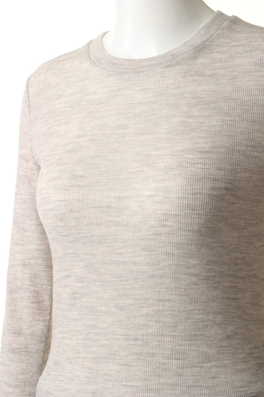【カレンソロジー/Curensology】のウールテレコクルーネックプルオーバー 人気、トレンドファッション・服の通販 founy(ファニー) 　ファッション　Fashion　レディースファッション　Fashion for Women　トップス・カットソー　Cut & Sew Tops　ニット　Knit Tops & Sweaters　カジュアルプルオーバー・ニットトップス　Pullovers & Knit Tops / Casual Pullovers　インナー　Innerwear　コンパクト　Compact, Small Size　シンプル　Simple, Minimal　テレコ　Ribbed, Rib Stitch　other-5|ID: prp329100000037466 ipo3291000000032963265