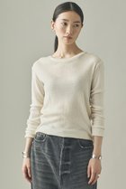 【カレンソロジー/Curensology】のウールテレコクルーネックプルオーバー 人気、トレンドファッション・服の通販 founy(ファニー) ファッション Fashion レディースファッション Fashion for Women トップス・カットソー Cut & Sew Tops ニット Knit Tops & Sweaters カジュアルプルオーバー・ニットトップス Pullovers & Knit Tops / Casual Pullovers インナー Innerwear コンパクト Compact, Small Size シンプル Simple, Minimal テレコ Ribbed, Rib Stitch thumbnail ホワイト|ID: prp329100000037466 ipo3291000000036593589