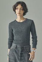 【カレンソロジー/Curensology】のウールテレコクルーネックプルオーバー 人気、トレンドファッション・服の通販 founy(ファニー) ファッション Fashion レディースファッション Fashion for Women トップス・カットソー Cut & Sew Tops ニット Knit Tops & Sweaters カジュアルプルオーバー・ニットトップス Pullovers & Knit Tops / Casual Pullovers インナー Innerwear コンパクト Compact, Small Size シンプル Simple, Minimal テレコ Ribbed, Rib Stitch thumbnail グレー|ID: prp329100000037466 ipo3291000000036593590