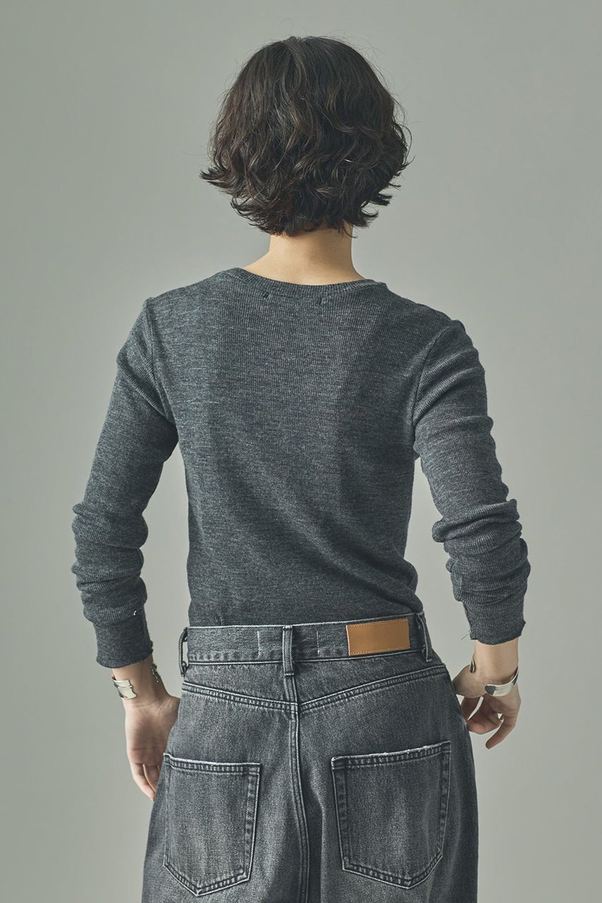 【カレンソロジー/Curensology】のウールテレコクルーネックプルオーバー 人気、トレンドファッション・服の通販 founy(ファニー) 　ファッション　Fashion　レディースファッション　Fashion for Women　トップス・カットソー　Cut & Sew Tops　ニット　Knit Tops & Sweaters　カジュアルプルオーバー・ニットトップス　Pullovers & Knit Tops / Casual Pullovers　インナー　Innerwear　コンパクト　Compact, Small Size　シンプル　Simple, Minimal　テレコ　Ribbed, Rib Stitch　other-4|ID: prp329100000037466 ipo3291000000036593593