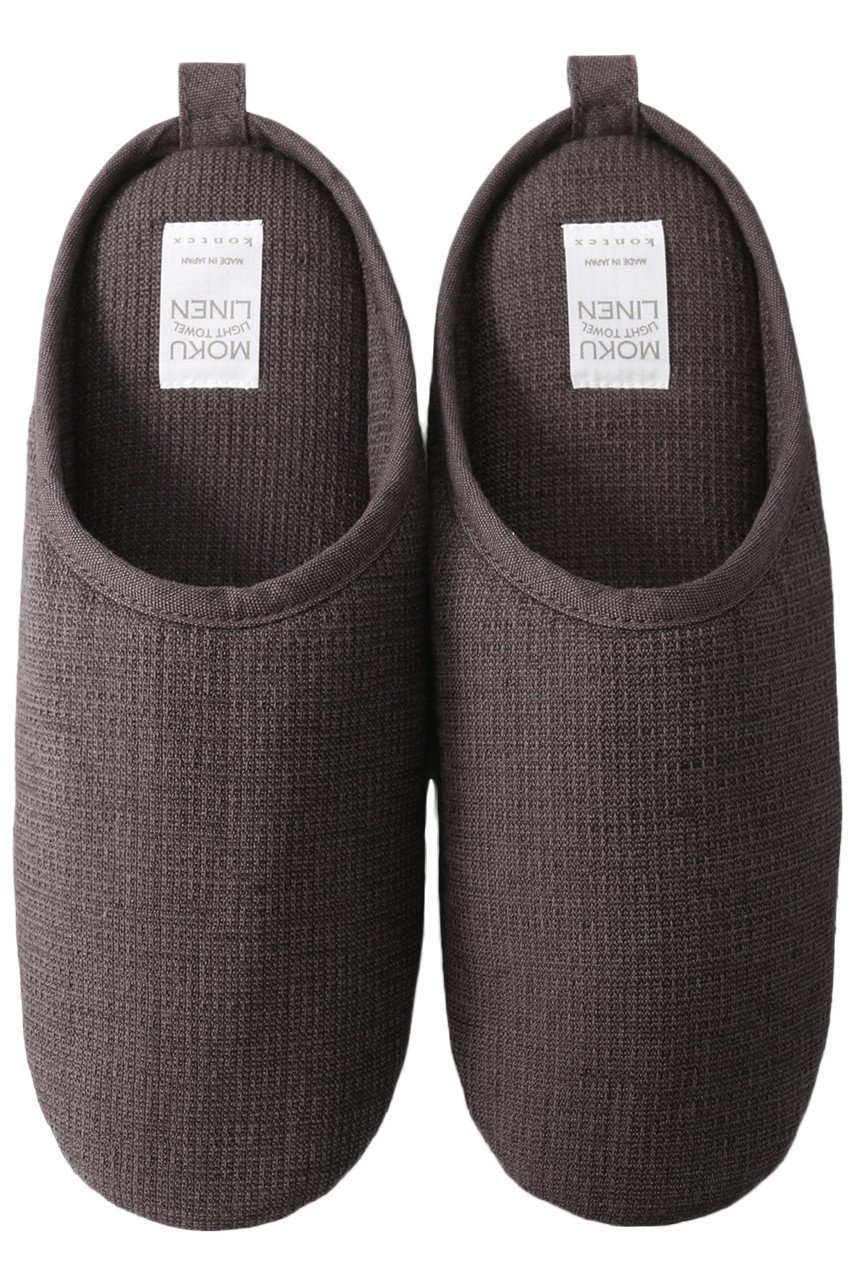 【コンテックス/kontex】のMOKU LINEN ルームシューズ インテリア・キッズ・メンズ・レディースファッション・服の通販 founy(ファニー) 　ファッション　Fashion　レディースファッション　Fashion for Women　ユニセックス　Unisex, Genderless　シューズ　Shoes, Footwear　シンプル　Simple, Minimal　リネン　Linen, Linen Fabric　定番　Standard, Basic Item　洗える　Machine Washable　チャコールグレー|ID: prp329100000038504 ipo3291000000033666100