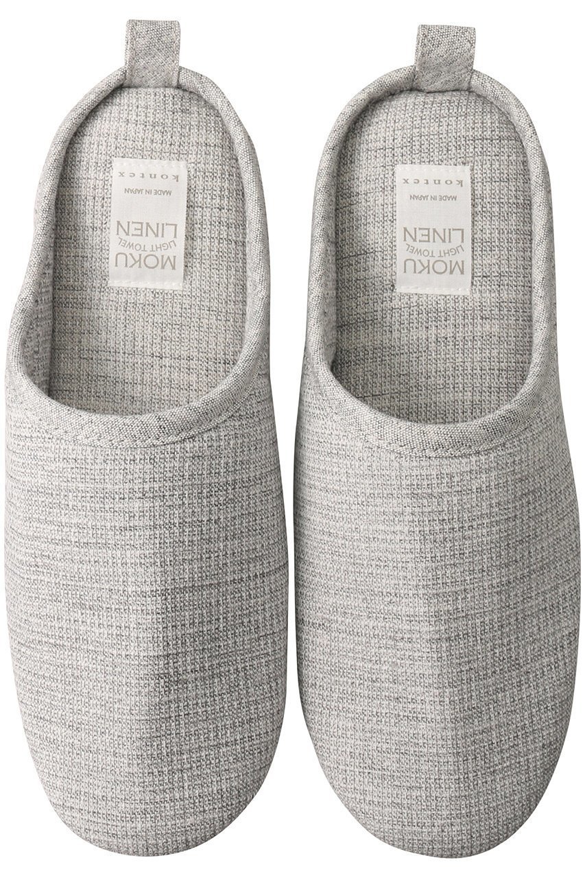 【コンテックス/kontex】のMOKU LINEN ルームシューズ インテリア・キッズ・メンズ・レディースファッション・服の通販 founy(ファニー) 　ファッション　Fashion　レディースファッション　Fashion for Women　ユニセックス　Unisex, Genderless　シューズ　Shoes, Footwear　シンプル　Simple, Minimal　リネン　Linen, Linen Fabric　定番　Standard, Basic Item　洗える　Machine Washable　グレー|ID: prp329100000038504 ipo3291000000033666101
