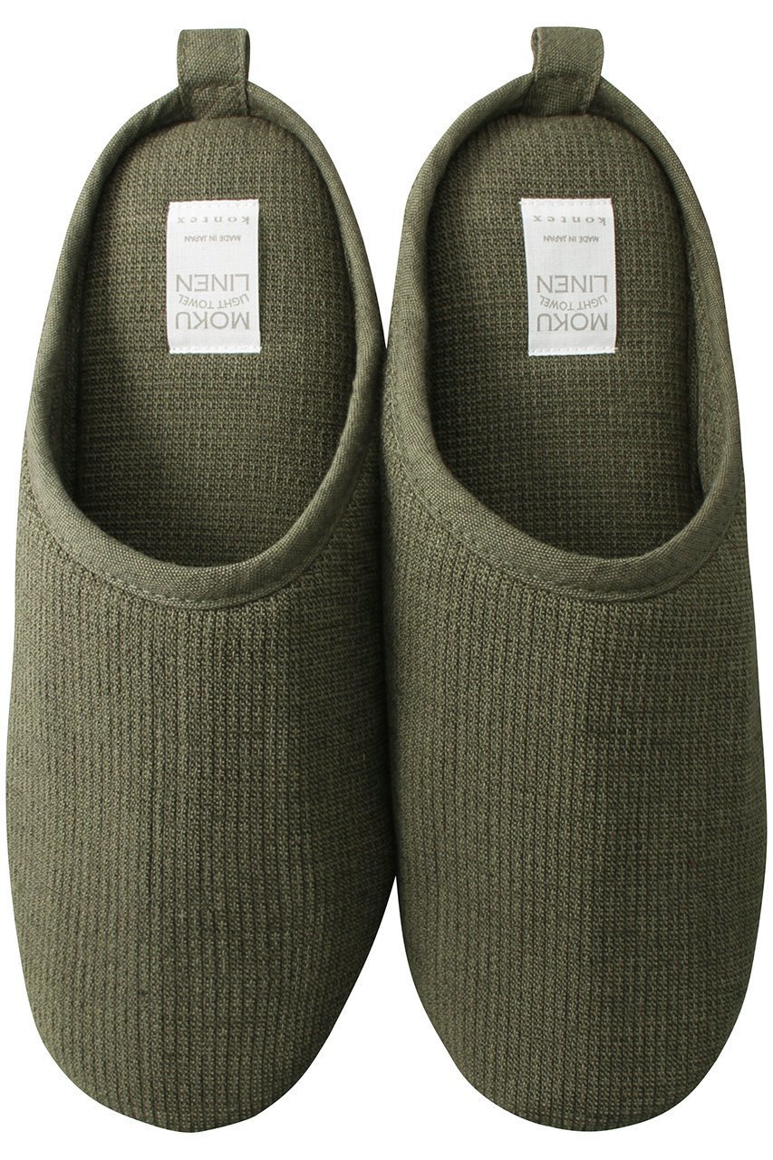 【コンテックス/kontex】のMOKU LINEN ルームシューズ インテリア・キッズ・メンズ・レディースファッション・服の通販 founy(ファニー) 　ファッション　Fashion　レディースファッション　Fashion for Women　ユニセックス　Unisex, Genderless　シューズ　Shoes, Footwear　シンプル　Simple, Minimal　リネン　Linen, Linen Fabric　定番　Standard, Basic Item　洗える　Machine Washable　カーキ|ID: prp329100000038504 ipo3291000000033666104