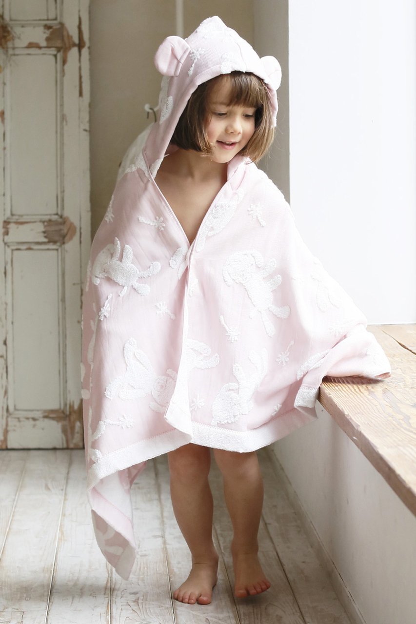 【コンテックス/kontex / KIDS】の【KIDS】マカロン フード付バスタオル 人気、トレンドファッション・服の通販 founy(ファニー) 　ファッション　Fashion　キッズファッション　Fashion for Kids　タオル　Towel, Bath Towel　ベビー　Baby, Babywear　モチーフ　Motif, Design Theme　定番　Standard, Basic Item　犬　Dog　羽織　Haori, Light Jacket　other-4|ID: prp329100000038581 ipo3291000000036236545