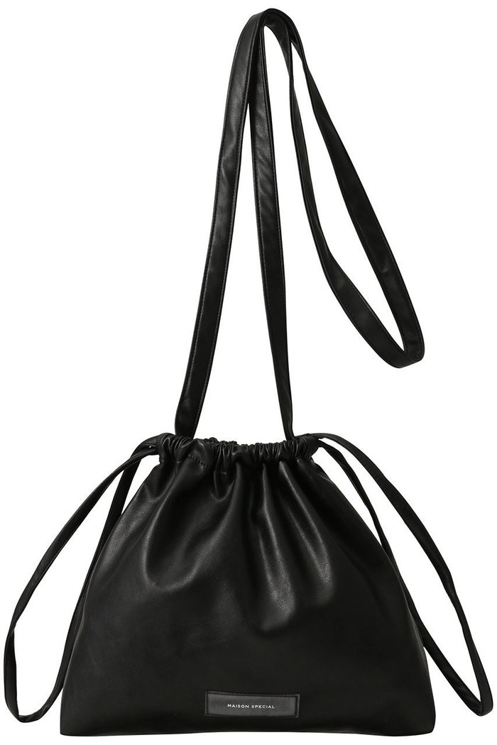 【メゾンスペシャル/MAISON SPECIAL】のフェイクレザー2WAY巾着バッグ インテリア・キッズ・メンズ・レディースファッション・服の通販 founy(ファニー) https://founy.com/ ファッション Fashion レディースファッション Fashion for Women バッグ Bags ショルダー Shoulder, Shoulder Strap フェイクレザー Faux Leather, PU Leather ポシェット Pochette, Mini Bag リアル Real, Realistic ロング Long, Long-Length 巾着 Drawstring Bag, Kinchaku 旅行 Travel |ID: prp329100000043088 ipo3291000000035102857