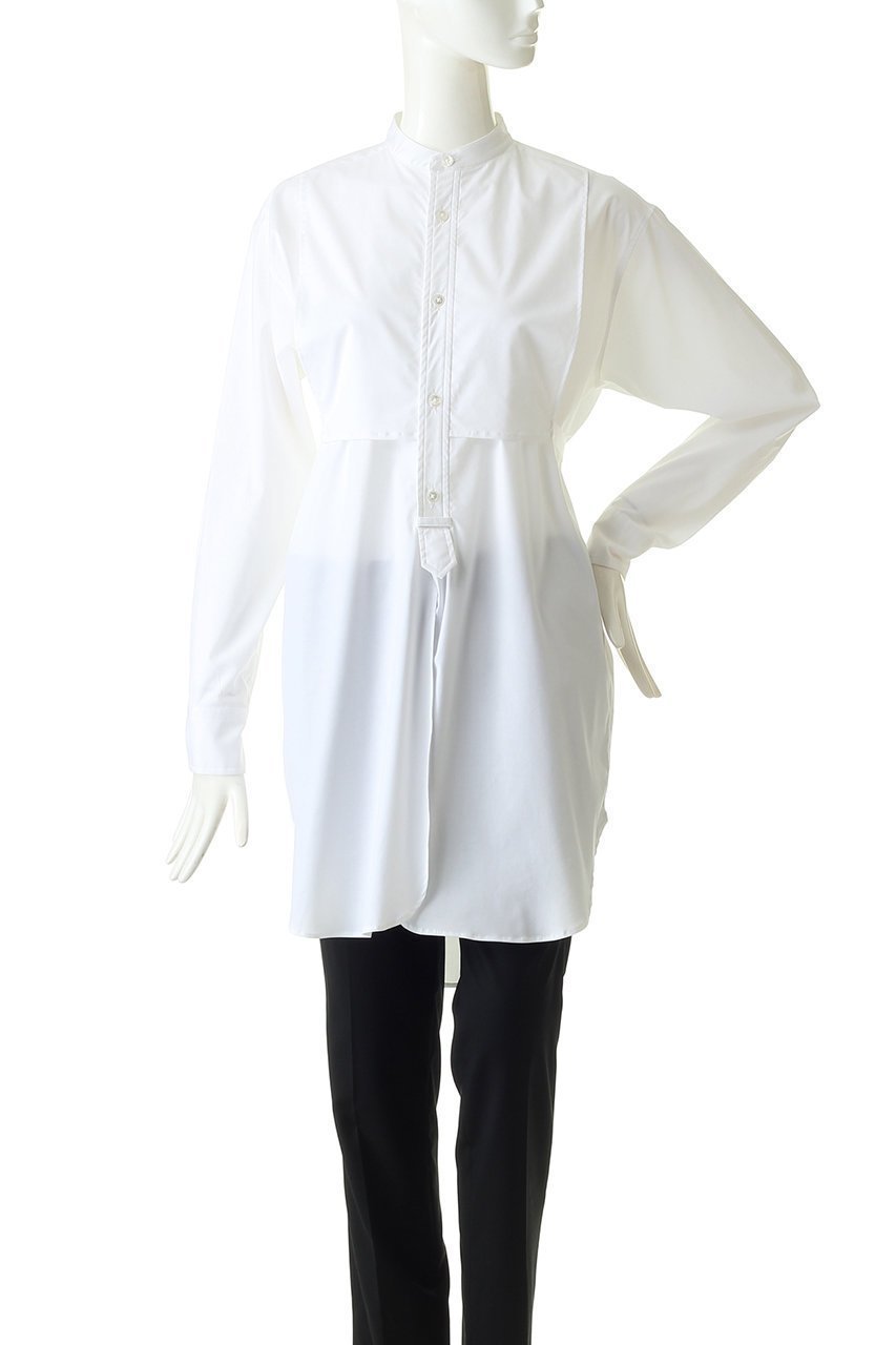 【メゾンスペシャル/MAISON SPECIAL】のコットンスタンドカラーロングシャツ 人気、トレンドファッション・服の通販 founy(ファニー) ファッション Fashion レディースファッション Fashion for Women トップス・カットソー Cut & Sew Tops シャツ・ブラウス・オフィスカジュアル Elegant Blouses & Button-Ups ストレッチ Stretch, Stretchy Fabric スリーブ Sleeve, Long Sleeve / Short Sleeve ブロード Broadcloth, Fine Cotton ロング Long, Long-Length 羽織 Haori, Light Jacket other-2|ID: prp329100000043357 ipo3291000000036878392