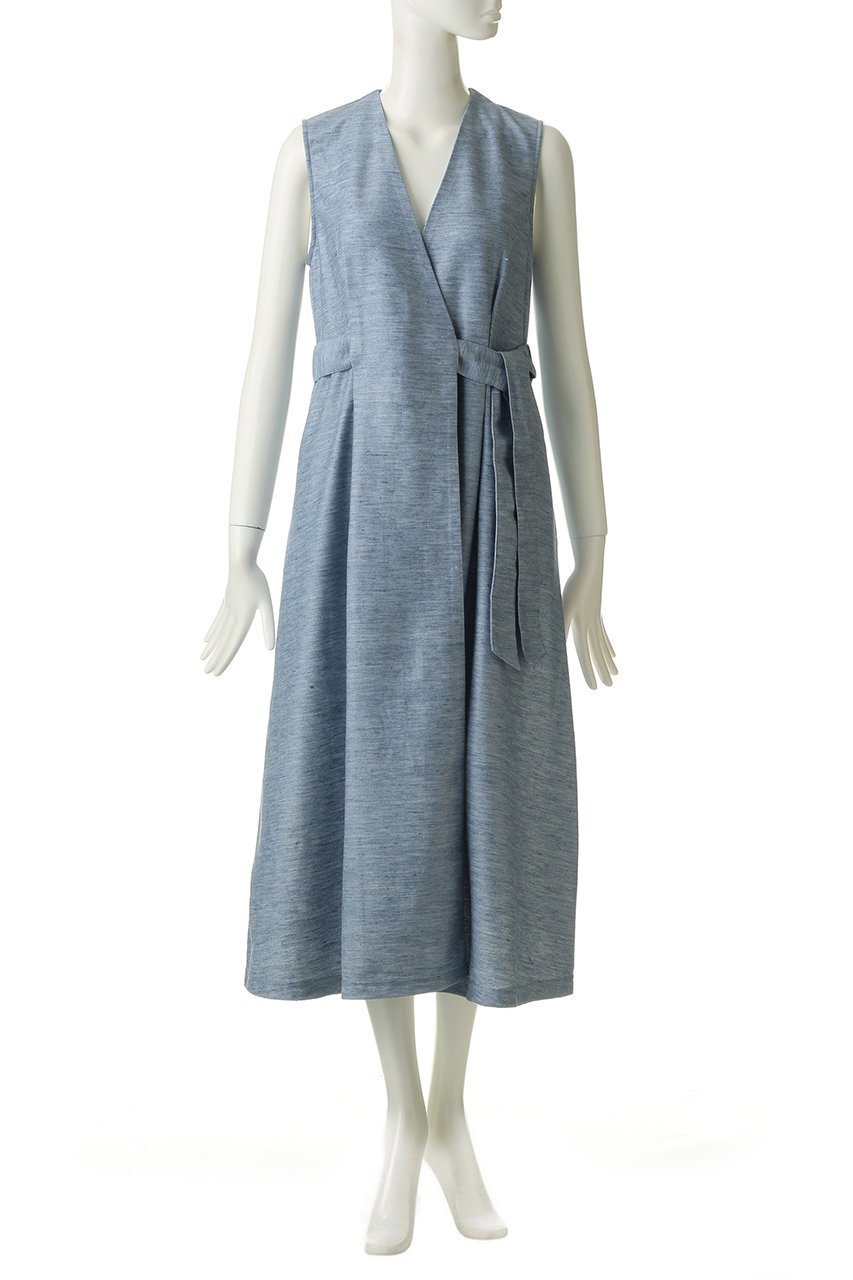 【ジュリエ/Julier】のリネンカルゼコートワンピース 人気、トレンドファッション・服の通販 founy(ファニー) 　ファッション　Fashion　レディースファッション　WOMEN　アウター　Coat Outerwear　コート　Coats　ワンピース　Dress　チュニック　Tunic　チュニック　Tunic　トレンド　Trend　ラップ　Wrap　リネン　Linen　ロング　Long　定番　Standard　other-2|ID: prp329100000044464 ipo3291000000031410015