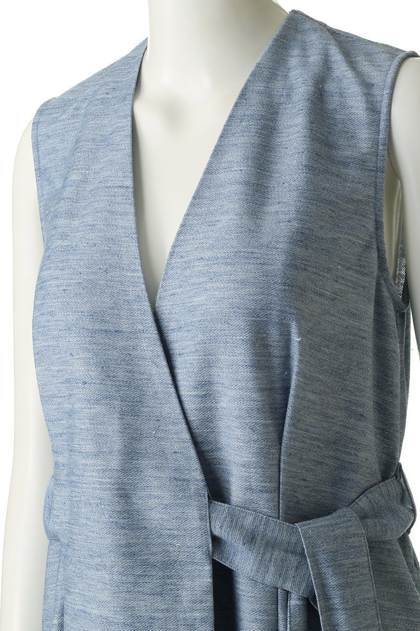 【ジュリエ/Julier】のリネンカルゼコートワンピース 人気、トレンドファッション・服の通販 founy(ファニー) 　ファッション　Fashion　レディースファッション　WOMEN　アウター　Coat Outerwear　コート　Coats　ワンピース　Dress　チュニック　Tunic　チュニック　Tunic　トレンド　Trend　ラップ　Wrap　リネン　Linen　ロング　Long　定番　Standard　other-5|ID: prp329100000044464 ipo3291000000031410020