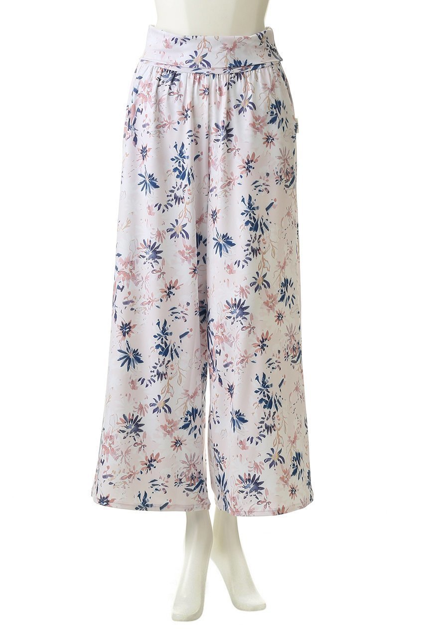 【ジュリエ/Julier】のshine flower printギャザーパンツ 人気、トレンドファッション・服の通販 founy(ファニー) 　ファッション　Fashion　レディースファッション　WOMEN　パンツ　Pants　スポーツウェア　Sportswear　スポーツ パンツ　Sports Pants　ギャザー　Gather　ストレッチ　Stretch　スポーツ　Sports　ファブリック　Fabric　フラワー　Flower　プリント　Print　ヨガ　Yoga　リラックス　Relax　レギンス　Leggings　ワイド　Wide　定番　Standard　other-2|ID: prp329100000044560 ipo3291000000031436608