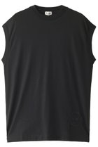 【ブラミンク/BLAMINK】の【BLMK】コットンクルーネック 刺繍 ノースリーブTシャツ 人気、トレンドファッション・服の通販 founy(ファニー) ファッション Fashion レディースファッション Fashion for Women トップス・カットソー Cut & Sew Tops キャミソール&ノースリーブ Camisoles & Sleeveless Tops シャツ・ブラウス・オフィスカジュアル Elegant Blouses & Button-Ups ロングTシャツ・Tシャツ Longline T-Shirts & Tees カットソー・ベーシックTシャツ Cut-and-Sewn Tops / Stretch Tees & Basics キャミソール Camisole, Spaghetti Strap Top シルク Silk, 100% Silk スリーブ Sleeve, Long Sleeve / Short Sleeve タンク Tank Top, Sleeveless Top ノースリーブ Sleeveless, No-Sleeve フレンチ French, French Style 定番 Standard, Basic Item thumbnail ブラック|ID: prp329100000047537 ipo3291000000036661401