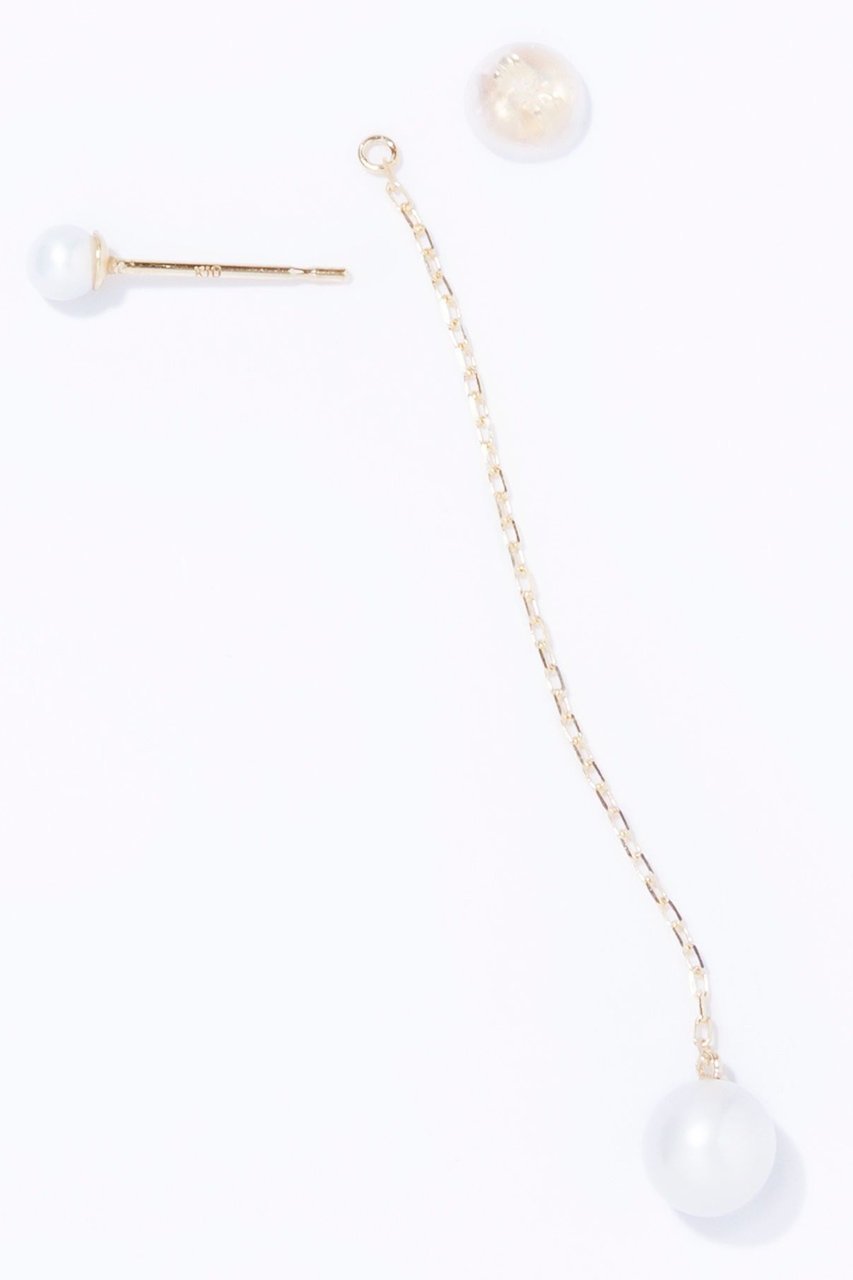 【ルボンボン/les bonbon】の2way pearl ピアス 人気、トレンドファッション・服の通販 founy(ファニー) 　ファッション　Fashion　レディースファッション　Fashion for Women　ジュエリー　Jewelry　ファッションリング　Fashion Rings　イヤリング・フープ・ドロップタイプ　Hoop, Drop & Clip Earrings　イヤリング　Earrings　チェーン　Chain, Chain Strap　パーティ　Party, Party Style　パール　Pearl, Pearl Accent　エレガント 上品　Elegant　other-4|ID: prp329100000048357 ipo3291000000031401360