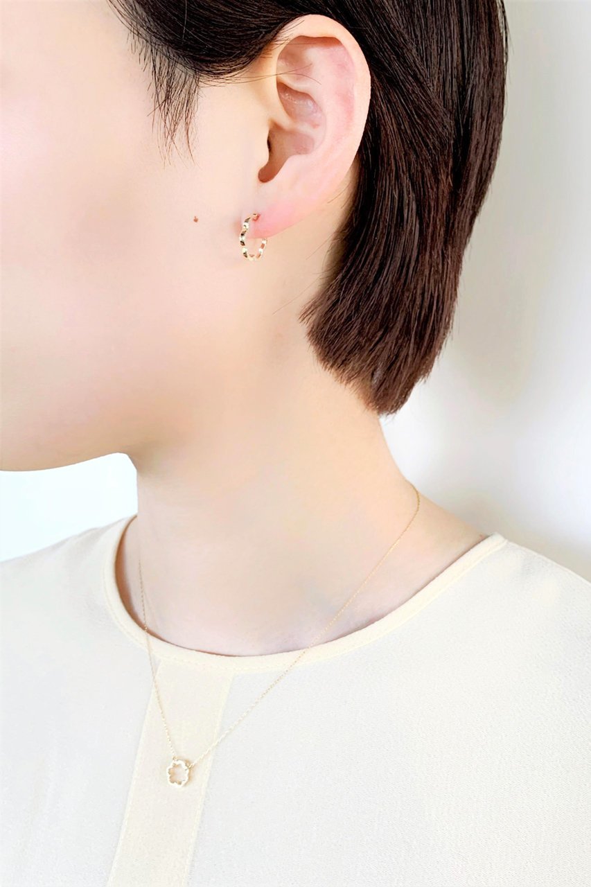 【カオル/KAORU】のMIMOSA K10 ピンクゴールドフープピアス S 人気、トレンドファッション・服の通販 founy(ファニー) ファッション Fashion レディースファッション Fashion for Women ジュエリー Jewelry ファッションリング Fashion Rings イヤリング・フープ・ドロップタイプ Hoop, Drop & Clip Earrings イヤリング Earrings クール Cool, Chic フェミニン Feminine, Girly フラワー Flower, Floral フープ Hoop, Hoop Earrings モチーフ Motif, Design Theme other-2|ID: prp329100000049522 ipo3291000000031452954