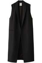【ハーヴェル スタジオ/HAVEL studio】のウールシルクテーラードロングジレ 人気、トレンドファッション・服の通販 founy(ファニー) ファッション Fashion レディースファッション Fashion for Women アウター Coat / Outerwear Collection レディースジャケット・軽アウター Jackets ショール Shawl, Wrap シルク Silk, 100% Silk ジャケット Jacket, Outerwear ツイル Twist, Twisted Detail ベスト Vest, Waistcoat thumbnail ブラック|ID: prp329100000050858 ipo3291000000032917128