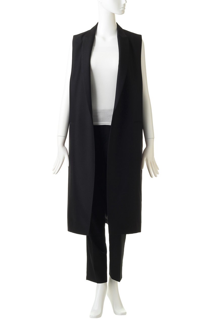 【ハーヴェル スタジオ/HAVEL studio】のウールシルクテーラードロングジレ 人気、トレンドファッション・服の通販 founy(ファニー) ファッション Fashion レディースファッション Fashion for Women アウター Coat / Outerwear Collection レディースジャケット・軽アウター Jackets ショール Shawl, Wrap シルク Silk, 100% Silk ジャケット Jacket, Outerwear ツイル Twist, Twisted Detail ベスト Vest, Waistcoat other-2|ID: prp329100000050858 ipo3291000000032917137