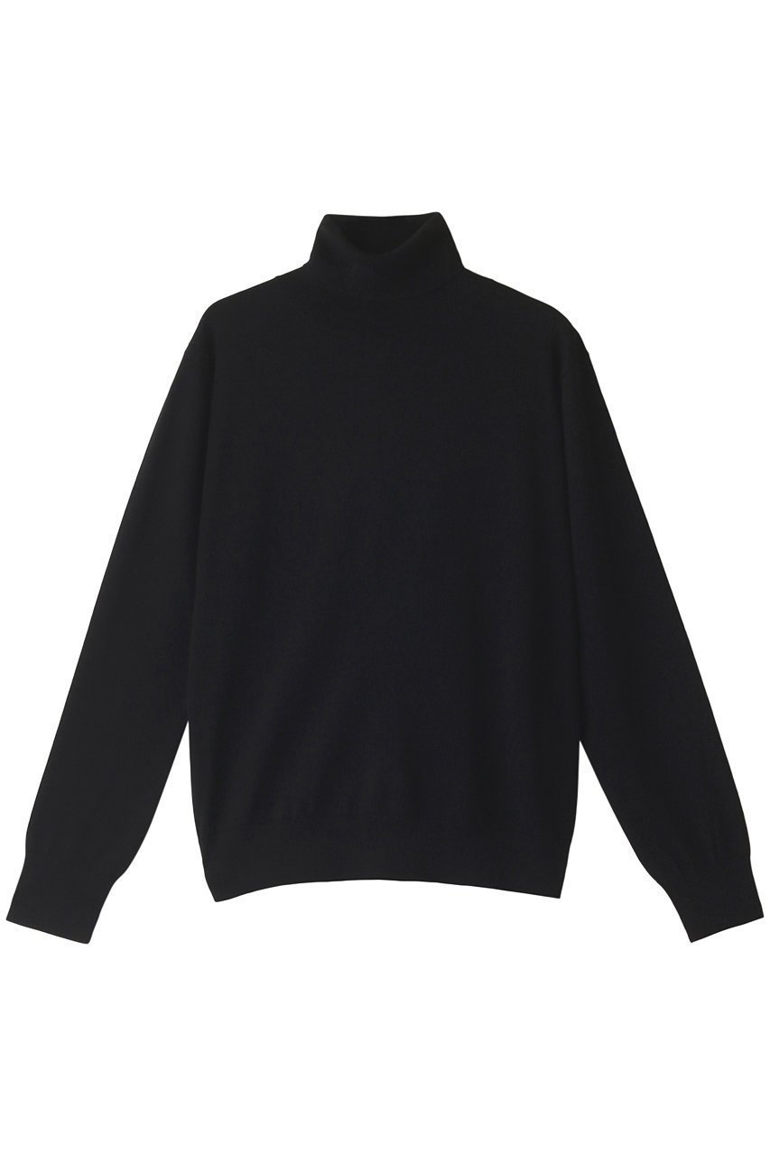 【エブール/ebure】のライトシルクコットン ハイネックニットプルオーバー インテリア・キッズ・メンズ・レディースファッション・服の通販 founy(ファニー) ファッション Fashion レディースファッション Fashion for Women トップス・カットソー Cut & Sew Tops ニット Knit Tops & Sweaters カジュアルプルオーバー・ニットトップス Pullovers & Knit Tops / Casual Pullovers シルク Silk, 100% Silk タートル Turtleneck, Turtle Collar パターン Pattern, Design Print エレガント 上品 Elegant 定番 Standard, Basic Item ブラック|ID: prp329100000908897 ipo3291000000032963697