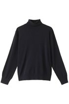 【エブール/ebure】のライトシルクコットン ハイネックニットプルオーバー 人気、トレンドファッション・服の通販 founy(ファニー) ファッション Fashion レディースファッション Fashion for Women トップス・カットソー Cut & Sew Tops ニット Knit Tops & Sweaters カジュアルプルオーバー・ニットトップス Pullovers & Knit Tops / Casual Pullovers シルク Silk, 100% Silk タートル Turtleneck, Turtle Collar パターン Pattern, Design Print エレガント 上品 Elegant 定番 Standard, Basic Item thumbnail ダークネイビー|ID: prp329100000908897 ipo3291000000032963701