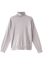 【エブール/ebure】のライトシルクコットン ハイネックニットプルオーバー 人気、トレンドファッション・服の通販 founy(ファニー) ファッション Fashion レディースファッション Fashion for Women トップス・カットソー Cut & Sew Tops ニット Knit Tops & Sweaters カジュアルプルオーバー・ニットトップス Pullovers & Knit Tops / Casual Pullovers シルク Silk, 100% Silk タートル Turtleneck, Turtle Collar パターン Pattern, Design Print エレガント 上品 Elegant 定番 Standard, Basic Item thumbnail グレージュ|ID: prp329100000908897 ipo3291000000032963705