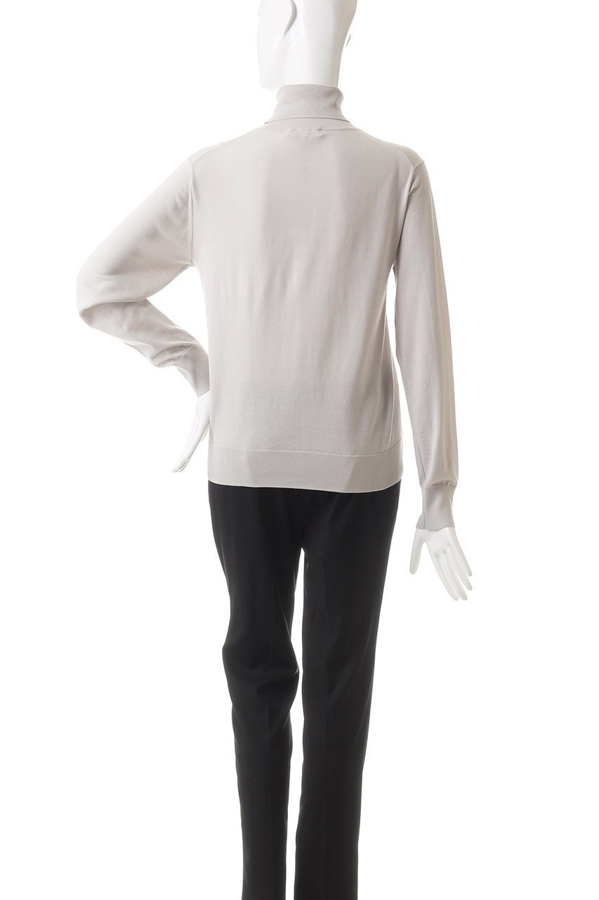【エブール/ebure】のライトシルクコットン ハイネックニットプルオーバー 人気、トレンドファッション・服の通販 founy(ファニー) ファッション Fashion レディースファッション Fashion for Women トップス・カットソー Cut & Sew Tops ニット Knit Tops & Sweaters カジュアルプルオーバー・ニットトップス Pullovers & Knit Tops / Casual Pullovers シルク Silk, 100% Silk タートル Turtleneck, Turtle Collar パターン Pattern, Design Print エレガント 上品 Elegant 定番 Standard, Basic Item other-4|ID: prp329100000908897 ipo3291000000032963715