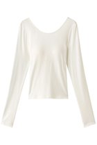 【ジュリエ/Julier】のエアウォームバッククロスロングスリーブ オフホワイト|ID: prp329100000912757 ipo3291000000035335415